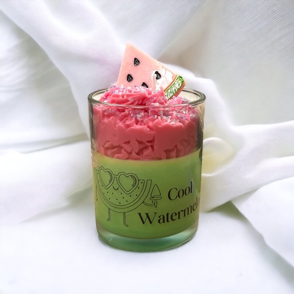 Handmade Candle Watermelon Fragance - Picture 1 of 7